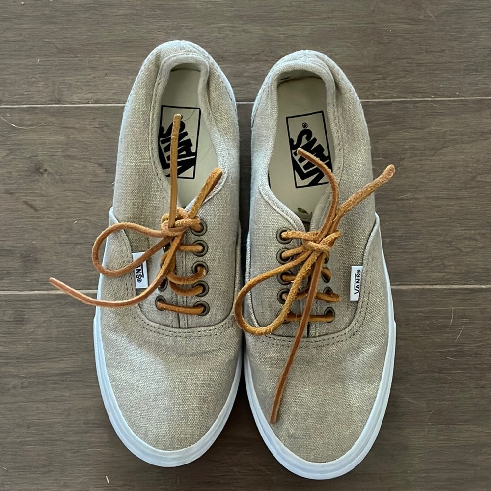 Vans Sand Beige Tweed TB6Q Skate Shoe Unisex